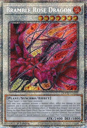 Bramble Rose Dragon (Starlight Rare) (DOOD-EN039) - Doom of Dimensions 1st Edition
