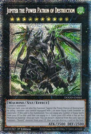 Jupiter the Power Patron of Destruction (Starlight Rare) (DOOD-EN044) - Doom of Dimensions 1st Edition