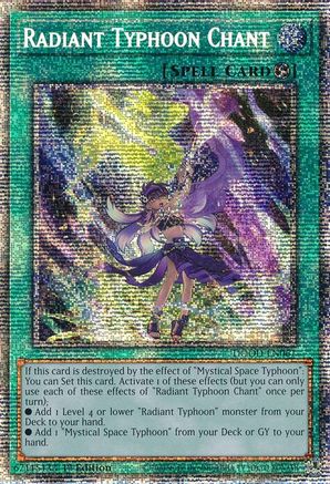 Radiant Typhoon Chant (Starlight Rare) (DOOD-EN061) - Doom of Dimensions 1st Edition