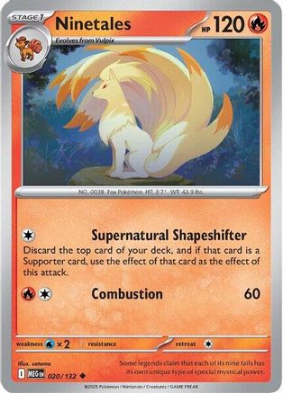 Ninetales 20 - ME01 Mega Evolution Reverse Holofoil