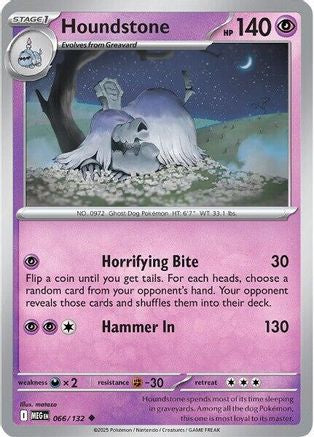 Houndstone - 066/132 66 - ME01 Mega Evolution Reverse Holofoil