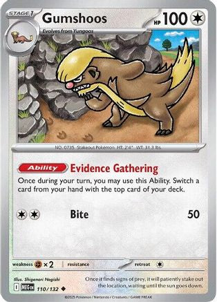 Gumshoos - 110/132 110 - ME01 Mega Evolution Reverse Holofoil