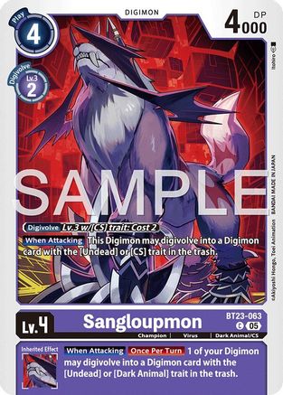 Sangloupmon (BT23-063) - Hackers' Slumber