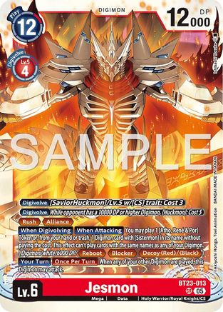 Jesmon (BT23-013) - Hackers' Slumber Foil