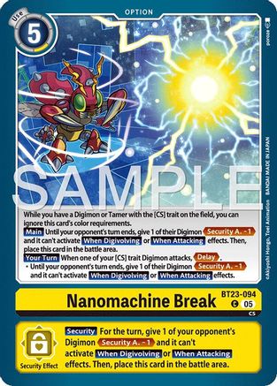 Nanomachine Break (BT23-094) - Hackers' Slumber