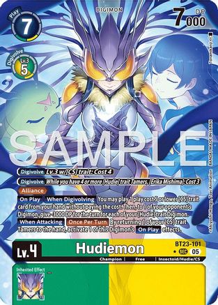 Hudiemon (Alternate Art) (BT23-101) - Hackers' Slumber Foil