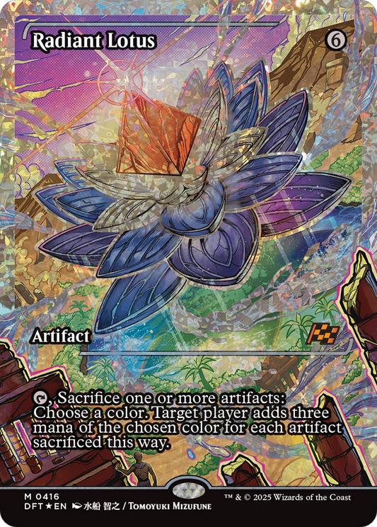 Radiant Lotus (Showcase) (Fracture Foil) (DFT-416) - Aetherdrift Foil