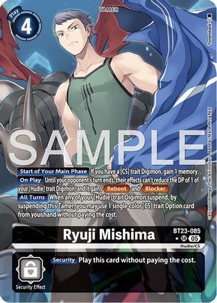 Ryuji Mishima (Alternate Art) (BT23-085) - Hackers' Slumber Foil