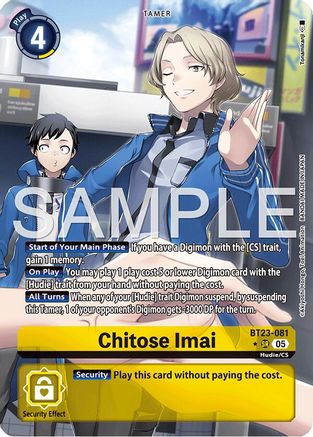 Chitose Imai (Alternate Art) (BT23-081) - Hackers' Slumber Foil