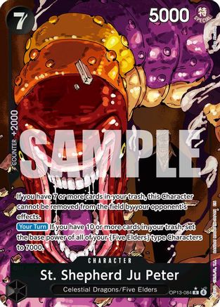 St. Shepherd Ju Peter (Alternate Art) (OP13-084) - Carrying On His Will Foil