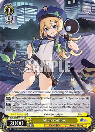 Abercrombie (SR) (AZL/S119-E017S SR) - Azur Lane Vol. 2