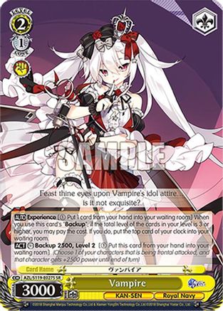 Vampire (SR) (AZL/S119-E027S SR) - Azur Lane Vol. 2