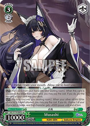 Musashi (SR) (AZL/S119-E045S SR) - Azur Lane Vol. 2