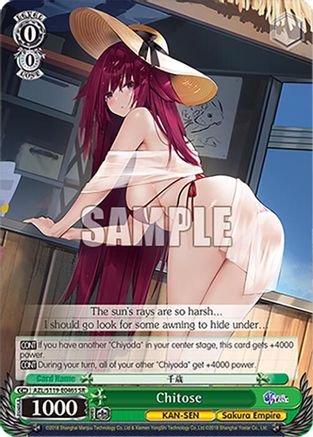 Chitose (SR) (AZL/S119-E046S SR) - Azur Lane Vol. 2