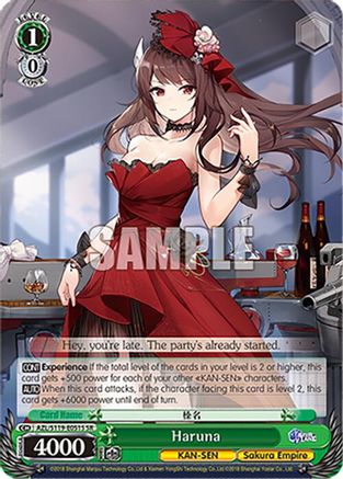 Haruna (SR) (AZL/S119-E051S SR) - Azur Lane Vol. 2