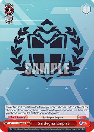 Sardegna Empire (SR) (AZL/S119-E093S SR) - Azur Lane Vol. 2