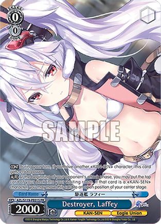 Destroyer, Laffey (PR) (Foil) (AZL/S119-PE01S PR) - Azur Lane Vol. 2