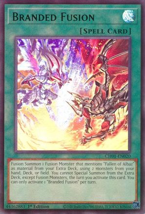 Branded Fusion (CH01-EN020) - THE CHRONICLES DECK: The Fallen & The Virtuous (All-Foil Edition) 1st Edition