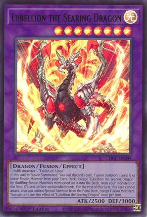 Lubellion the Searing Dragon (CH01-EN044) - THE CHRONICLES DECK: The Fallen & The Virtuous (All-Foil Edition) 1st Edition
