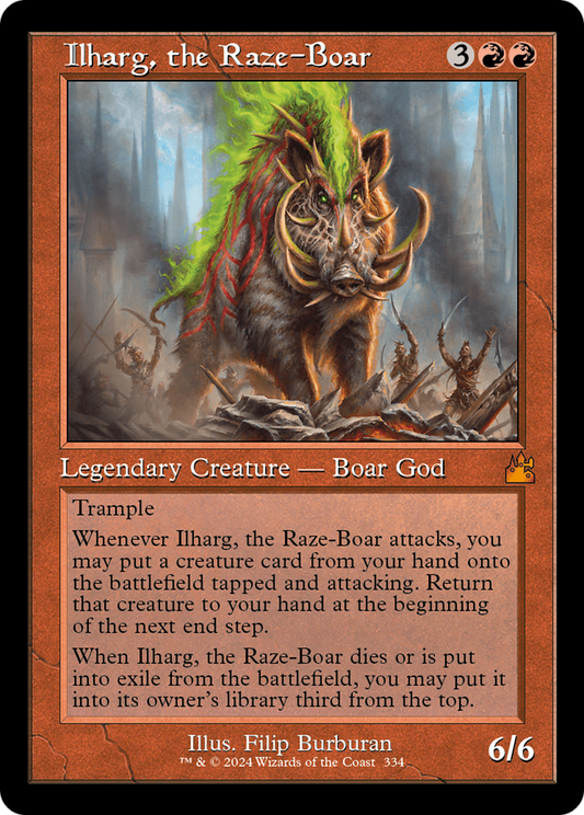 Ilharg, the Raze-Boar (RVR-334) - Ravnica Remastered Foil