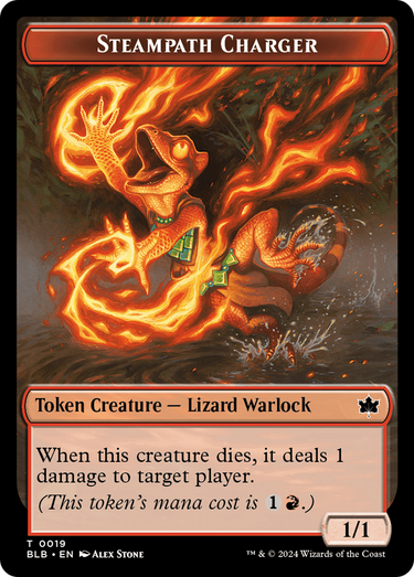 Steampath Charger Token (BLB-019) - Bloomburrow Tokens