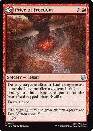 Price of Freedom (TLA-149) - Avatar: The Last Airbender Foil