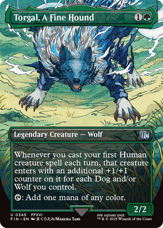 Torgal, A Fine Hound (FIN-345) - FINAL FANTASY (Borderless) Foil