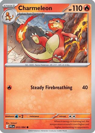 Charmeleon 12 - ME02 Phantasmal Flames Reverse Holofoil