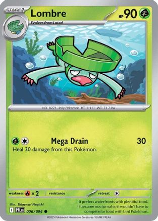 Lombre 6 - ME02 Phantasmal Flames Reverse Holofoil