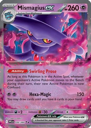 Mismagius ex - 036/094 36 - ME02 Phantasmal Flames Holofoil