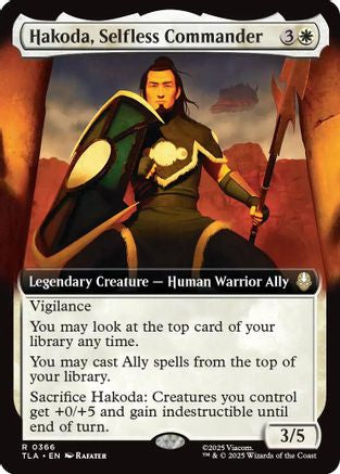 Hakoda, Selfless Commander (Extended Art) (TLA-366) - Avatar: The Last Airbender Foil