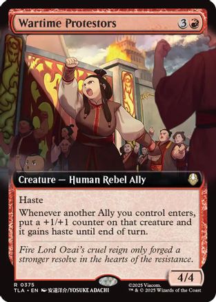 Wartime Protestors (Extended Art) (TLA-375) - Avatar: The Last Airbender