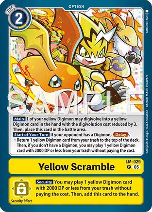 Yellow Scramble (LM-029) (LM-029) - Starter Deck 22: Amethyst Mandala Advanced Deck Set Foil