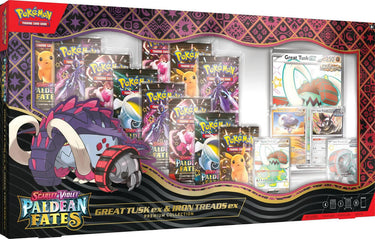 Pokemon - Paldean Fates Great Tusk ex & Iron Treads ex Premium Collection Box