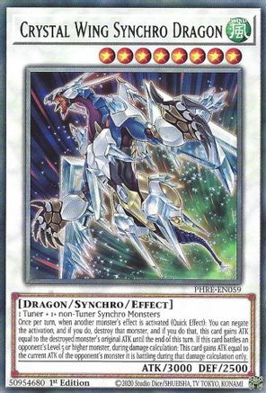 Crystal Wing Synchro Dragon (PHRE-EN059) - Phantom Revenge 1st Edition