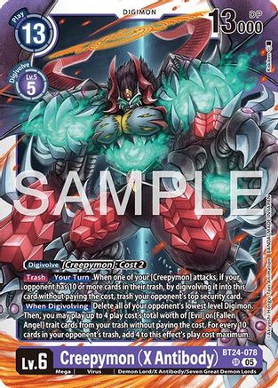 Creepymon (X Antibody) (BT24-078) - Time Stranger Foil