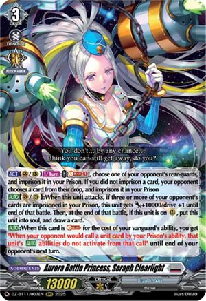 Aurora Battle Princess, Seraph Clearlight (DZ-BT11: SYMPHONY OF MIGHT & BLOOM)