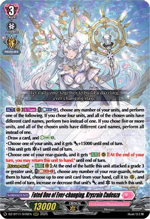 Fated One of Ever-changing, Krysrain Cadenza (DZ-BT11: SYMPHONY OF MIGHT & BLOOM)