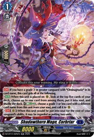 Shadowthorn Mage, Corbriar (DZ-BT11: SYMPHONY OF MIGHT & BLOOM)