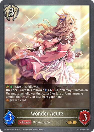 Wonder Acute - P26EN (Foil) - ECP01: Umamusume: Pretty Derby (ECP01)