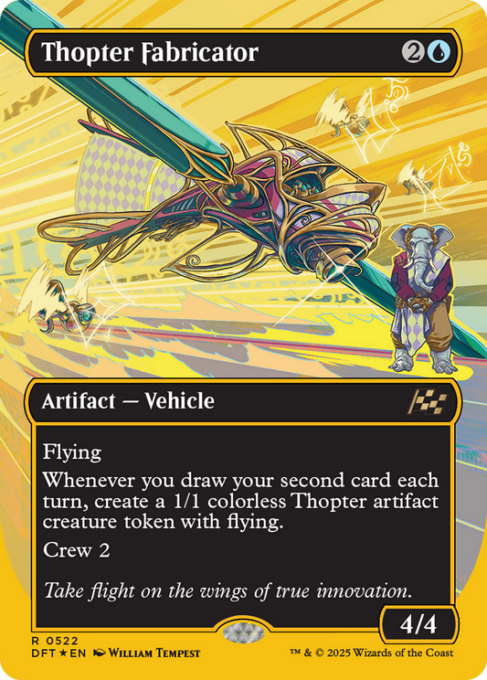 Thopter Fabricator (Borderless) (First-Place Foil) (DFT-522) - Aetherdrift Foil