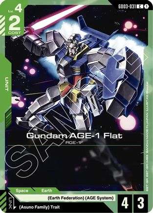 Gundam AGE-1 Flat GD03-031/undefined - Steel Requiem