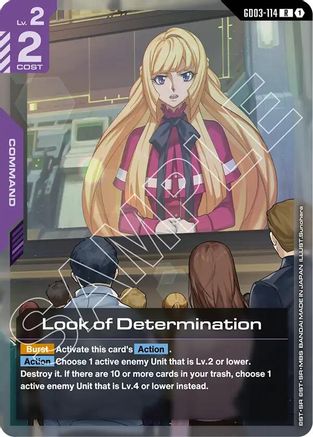 Look of Determination GD03-114/undefined - Steel Requiem Holofoil