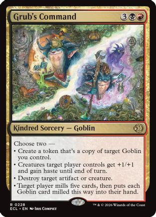 Grub's Command (ECL-228) - Lorwyn Eclipsed