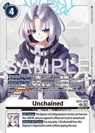 Unchained (EX11-070) - Dawn of Liberator Foil
