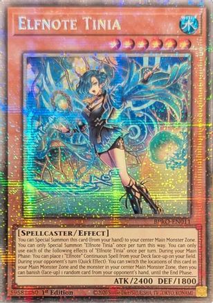 Elfnote Tinia (Starlight Rare) (BPRO-EN011) - Burst Protocol 1st Edition