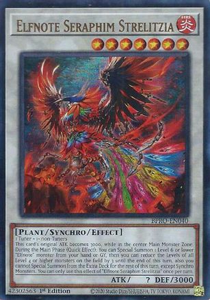 Elfnote Seraphim Strelitzia (BPRO-EN040) - Burst Protocol 1st Edition