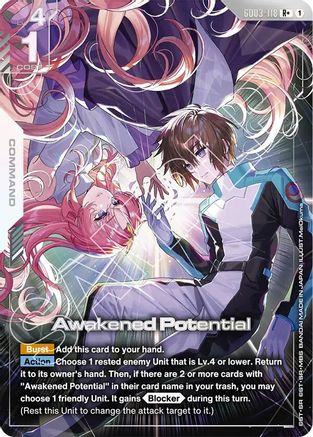 Awakened Potential (R+) GD03-118/undefined - Steel Requiem Holofoil