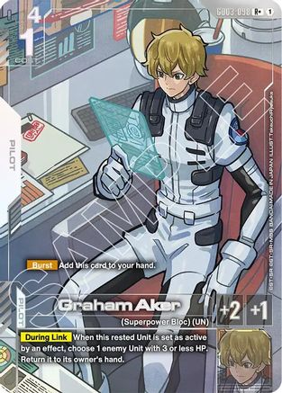 Graham Aker (R+) GD03-098/undefined - Steel Requiem Holofoil