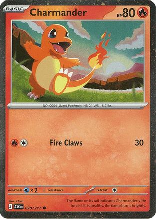 Charmander - 020/217 (Cosmos Holo) 20 - Miscellaneous Cards & Products Holofoil